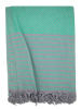 Towel to Go Strandtuch "Atil XXL" in Mint/ Grau - (L)250 x (B)200 cm