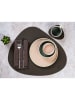 Björn 6-delige set: placemats bruin/oranje - (L)44 x (B)37 cm
