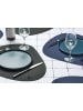 Björn 6-delige set: placemats donkerblauw/antraciet - (L)44 x (B)37 cm