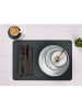 Björn 6er-Set: Tischsets in Dunkelblau/ Anthrazit - (L)44,5 x (B)30 cm