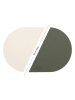 Björn 6-delige set: placemats groen/crème - (L)44,5 x (B)30 cm