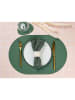 Björn 6er-Set: Tischsets in Grün/ Senf - (L)44,5 x (B)30 cm