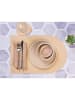 Björn 6-delige set: placemats lichtroze/lichtgroen - (L)44,5 x (B)30 cm