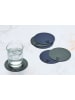 Björn 6-delige set: omkeerbare onderzetters donkerblauw/antraciet - Ø 10 cm