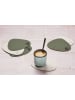 Björn 6-delige set: omkeerbare onderzetters crème/groen - (L)13 x (B)11 cm