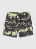 4F Badeshorts in Grau/ Gelb