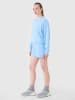 4F Sweartshort lichtblauw