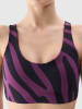 4F Sport-BH in Lila/ Schwarz - Low