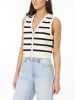 Scotch & Soda Gebreide gilet wit/zwart