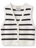 Scotch & Soda Gebreide gilet wit/zwart