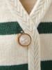 Scotch & Soda Gebreide gilet crème/groen