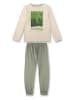 Sanetta Pyjama in Beige/ Grün