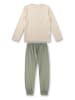 Sanetta Pyjama in Beige/ Grün