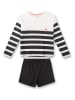 Sanetta Pyjama wit/zwart