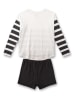 Sanetta Pyjama wit/zwart