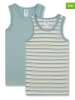 Sanetta 2-delige set: onderhemden in groengrijs/beige