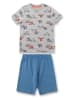 Sanetta Pyjama lichtgrijs/blauw