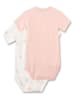 Sanetta 2-delige set: rompers lichtroze/wit