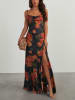 LA Angels Kleid in Schwarz/ Orange
