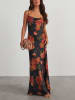 LA Angels Kleid in Schwarz/ Orange