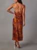 LA Angels Kleid in Orange/ Lila