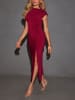 LA Angels Kleid in Bordeaux