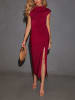 LA Angels Kleid in Bordeaux