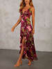 LA Angels Jurk bordeaux/groen