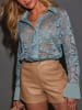 LA Angels Bluse in Hellblau