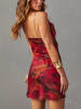LA Angels Kleid in Rot/ Schwarz