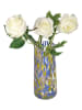 Kersten Vaas geel/blauw - (H)25 x Ø 12 cm