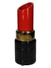 Kersten Wazon "Lipstick" w kolorze czerwono-czarnym - wys. 27 x Ø 10 cm