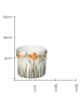 Kersten 3-delige set: bloempotten "Dried Flowers" crème - (H)8 x Ø 9 cm
