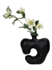 Kersten Vaas "Irregular" zwart - (B)23 x (H)24 x (D)8 cm