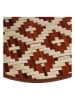 Kersten 6-delige set: placemats bruin/beige - Ø 35 cm