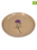 Kersten 2-delige set: ontbijtborden "Flower" beige -  Ø 20 cm