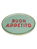 Kersten Servierteller "Buon Appetito" in Mint - Ø 25,5 cm