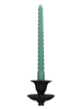 Kersten 2-delige set: staafkaarsen groen - 2x 4 stuks