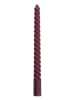 Kersten 2-delige set: staafkaarsen paars - 2x 4 stuks