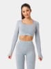 Carpatree Trainingsshirt "Yasmine" in Grau