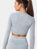 Carpatree Trainingsshirt "Yasmine" grijs