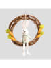 Homla Decoratieve hanger "Lupe" wit/lichtbruin - Ø 33 cm