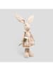 Homla Figurka dekoracyjna "Lupe" w kolorze jasnobrązowo-białym - wys. 68 cm