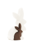 Homla Dekoobjekt "Hare" in Weiß/ Braun - (B)13 x (H)23 cm