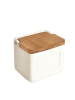 Homla Voorraadpot "Lipper" crème/lichtbruin - (B)11,5 x (H)10 cm
