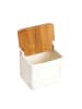 Homla Voorraadpot "Lipper" crème/lichtbruin - (B)11,5 x (H)10 cm