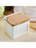 Homla Vorratsbehälter "Lipper" in Creme/ Hellbraun - (B)11,5 x (H)10 cm
