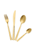 Homla 24tlg. Edelstahl-Besteckset "Martello" in Gold