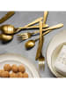 Homla 16tlg. Edelstahl-Besteckset "Abele" in Gold