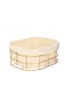 Homla Brotkorb "Duncan" in Beige/ Gold - (B)25 x (H)10 cm